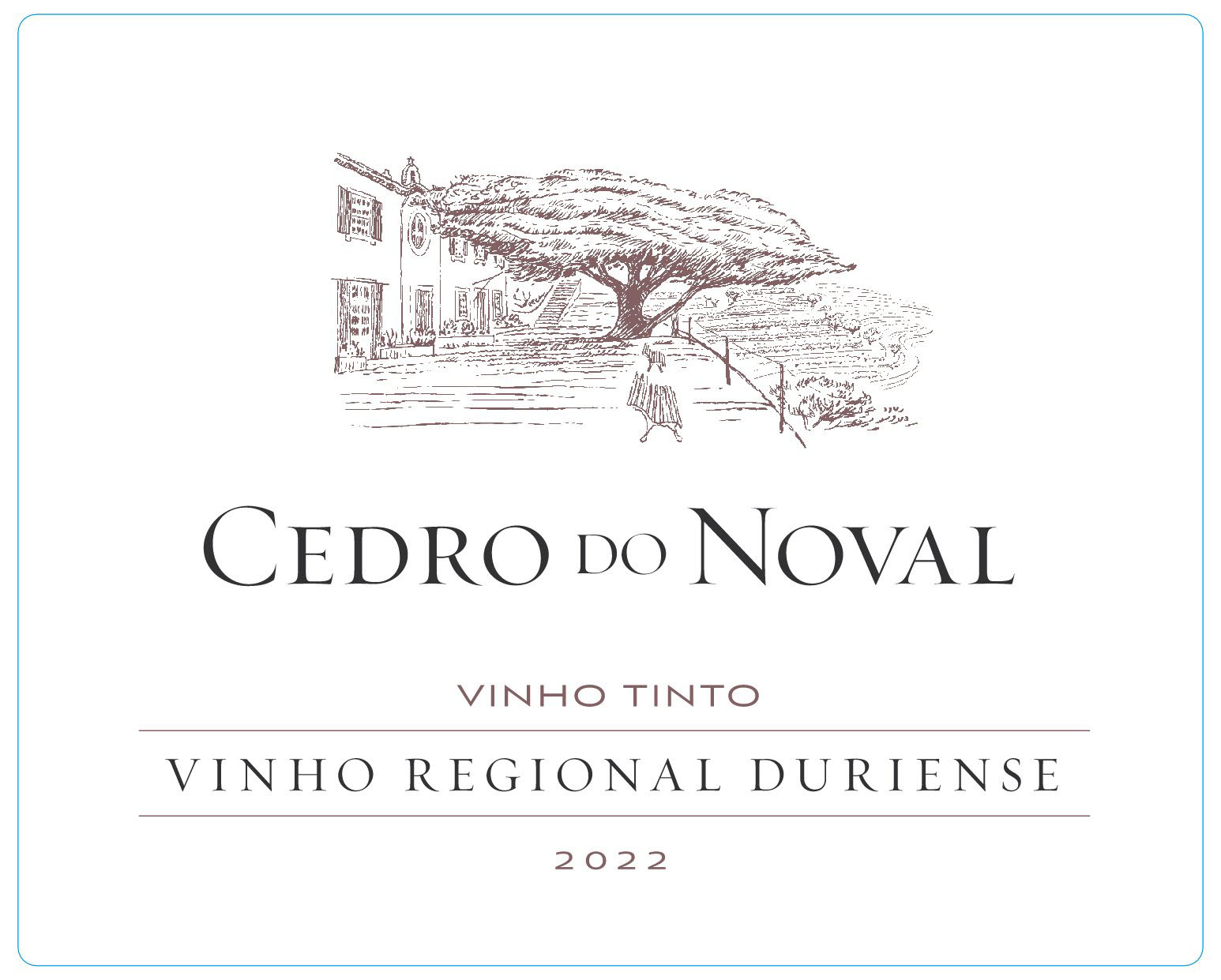 TABC label artwork for Cedro do Noval Tinto Red 2022 750ml 12pk VINTUS
