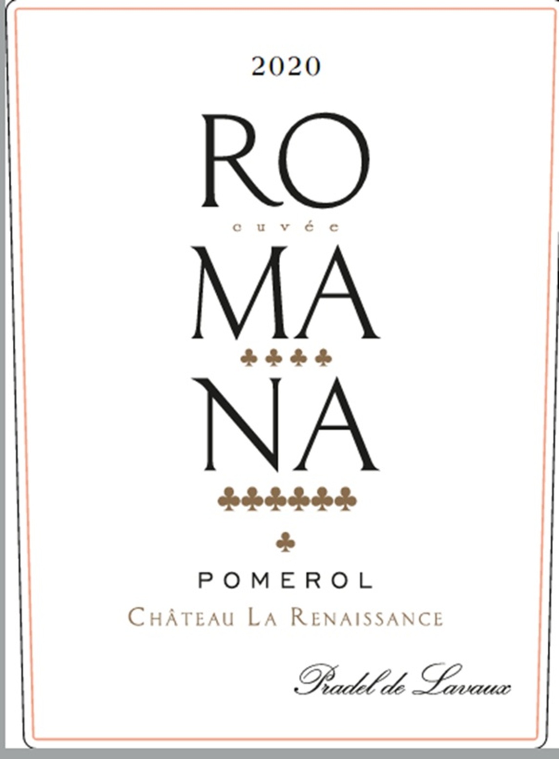 TABC label artwork for CHATEAU LA RENAISSANCE CUVEE ROMANA
