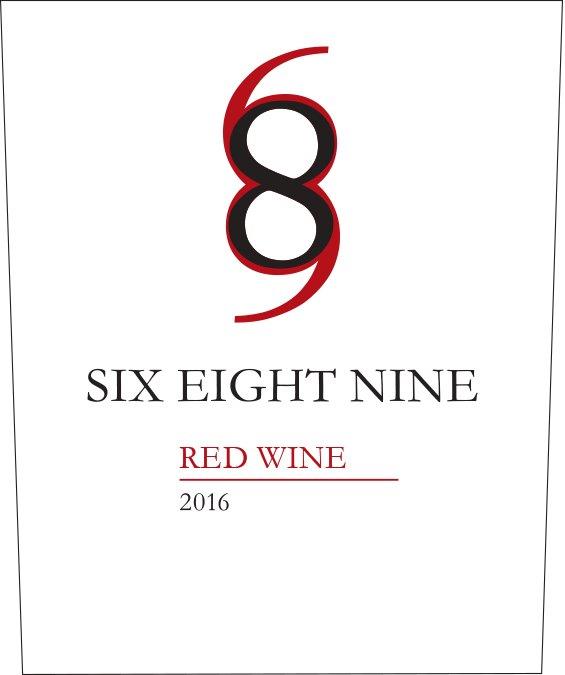 TABC label artwork for 689 CA 2016 Red Wine