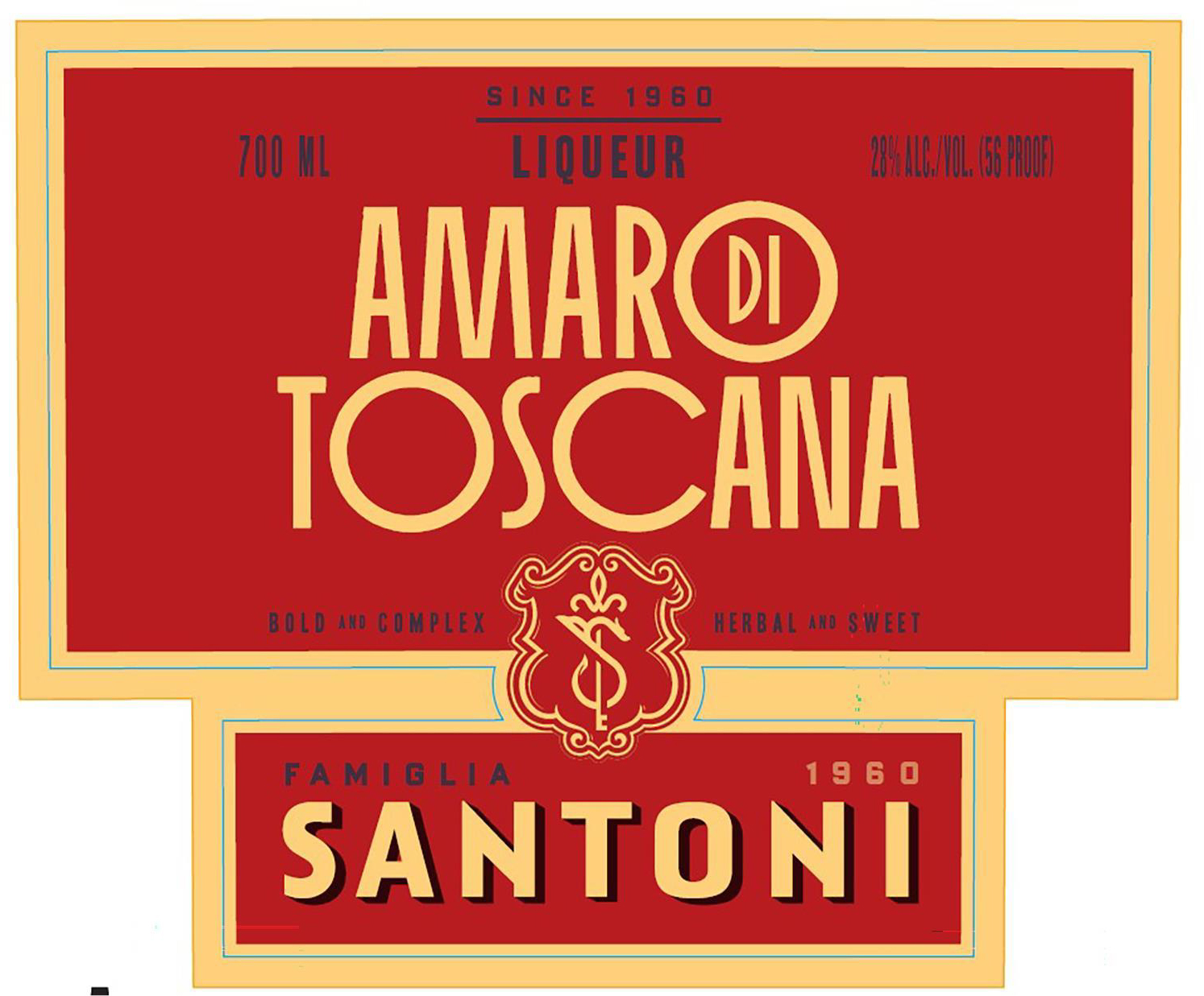 TABC label artwork for Famiglia Santoni Amaro di Toscana