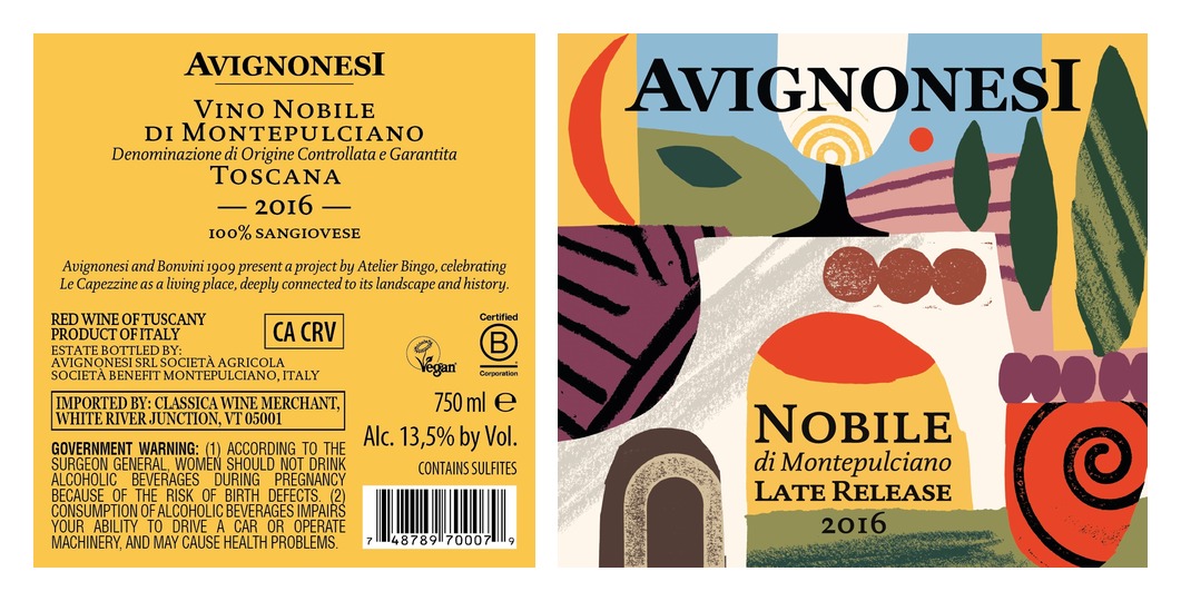 TABC label artwork for AVIGNONESI NOBILE LATE RELAISE RED WINE