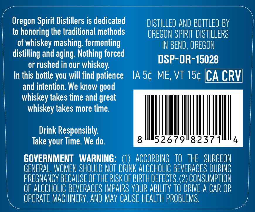TABC label artwork for Oregon Spirit Distillers Bottled In Bond Wheat Whiskey Aged 6 Years