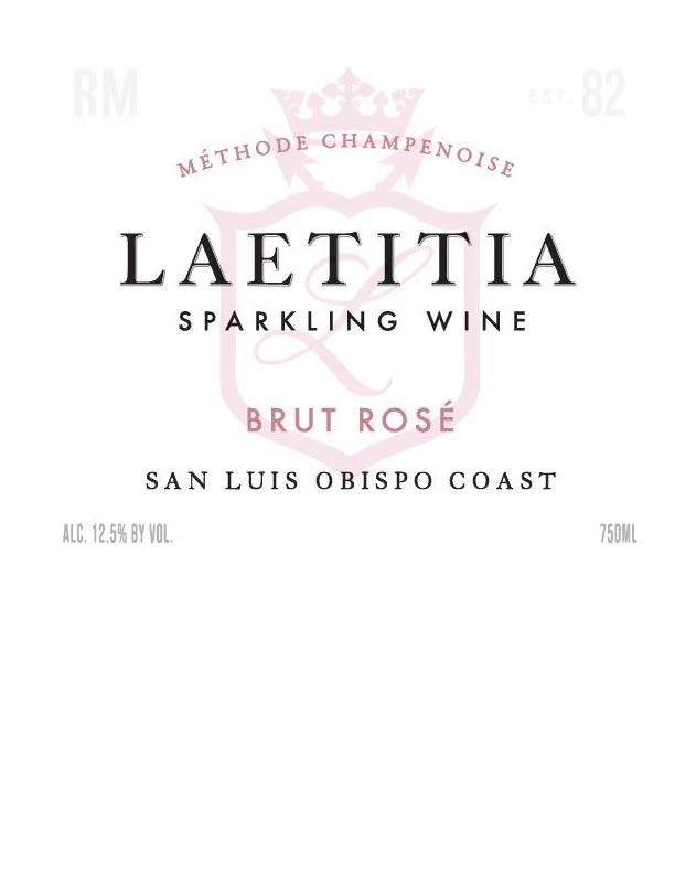 TABC label artwork for Laetitia Sparkling Wine Brut Rose San Luis Obispo Coast