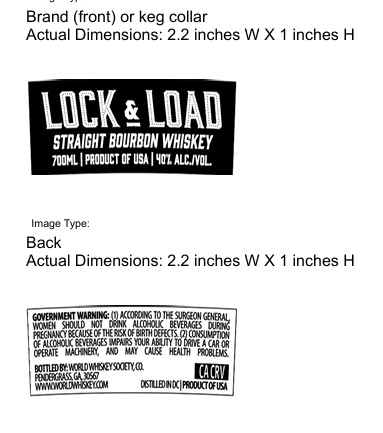 TABC label artwork for Lock & Load AR 15