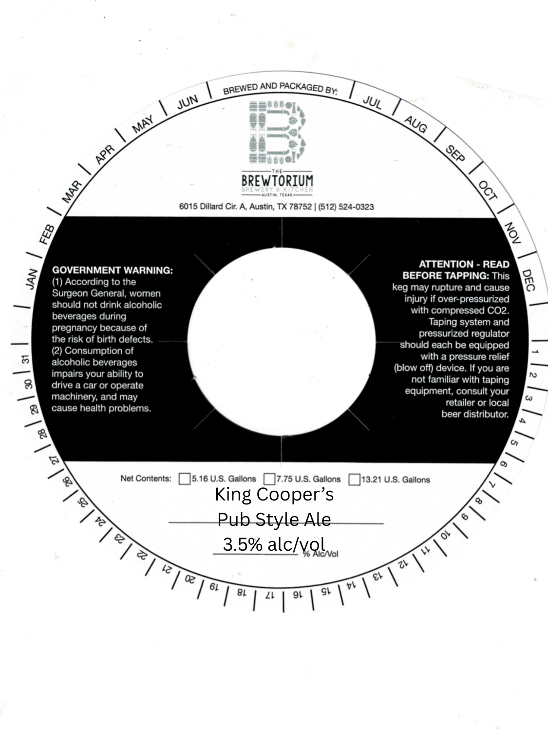 TABC label artwork for King Cooper's