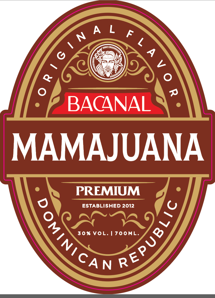 TABC label artwork for Bacanal MamaJuana