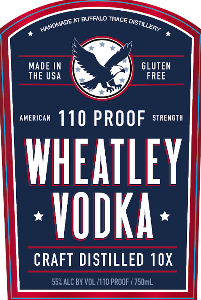 TABC label artwork for Wheatley Vodka 110 Proof