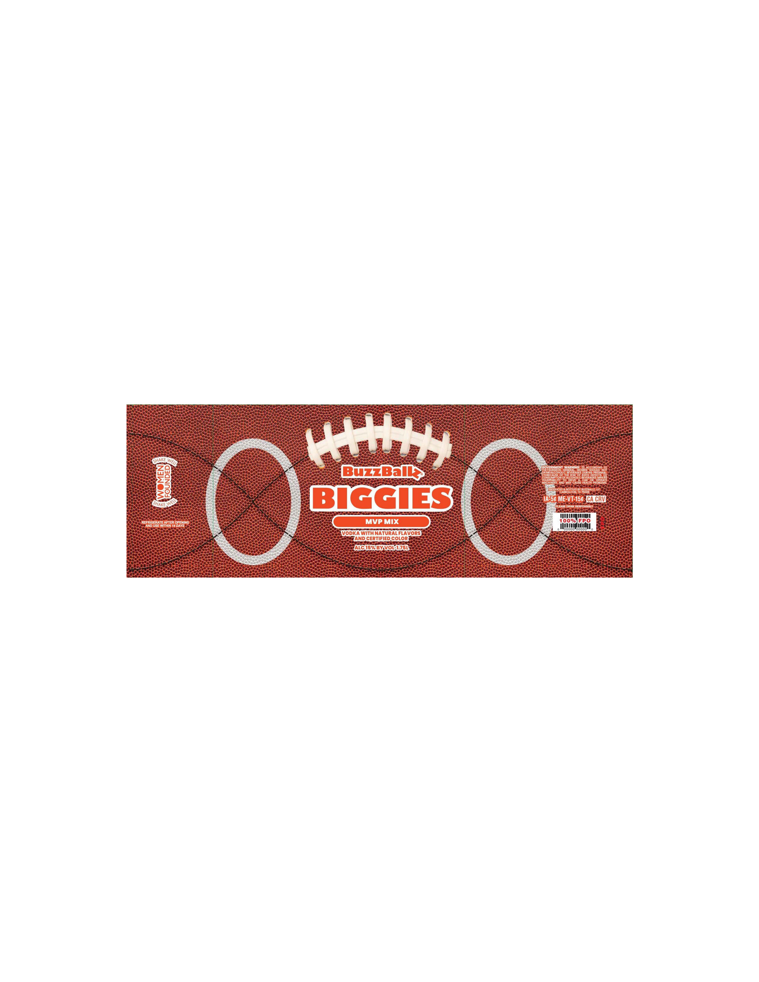 TABC label artwork for BuzzBallz Biggies MVP Mix
