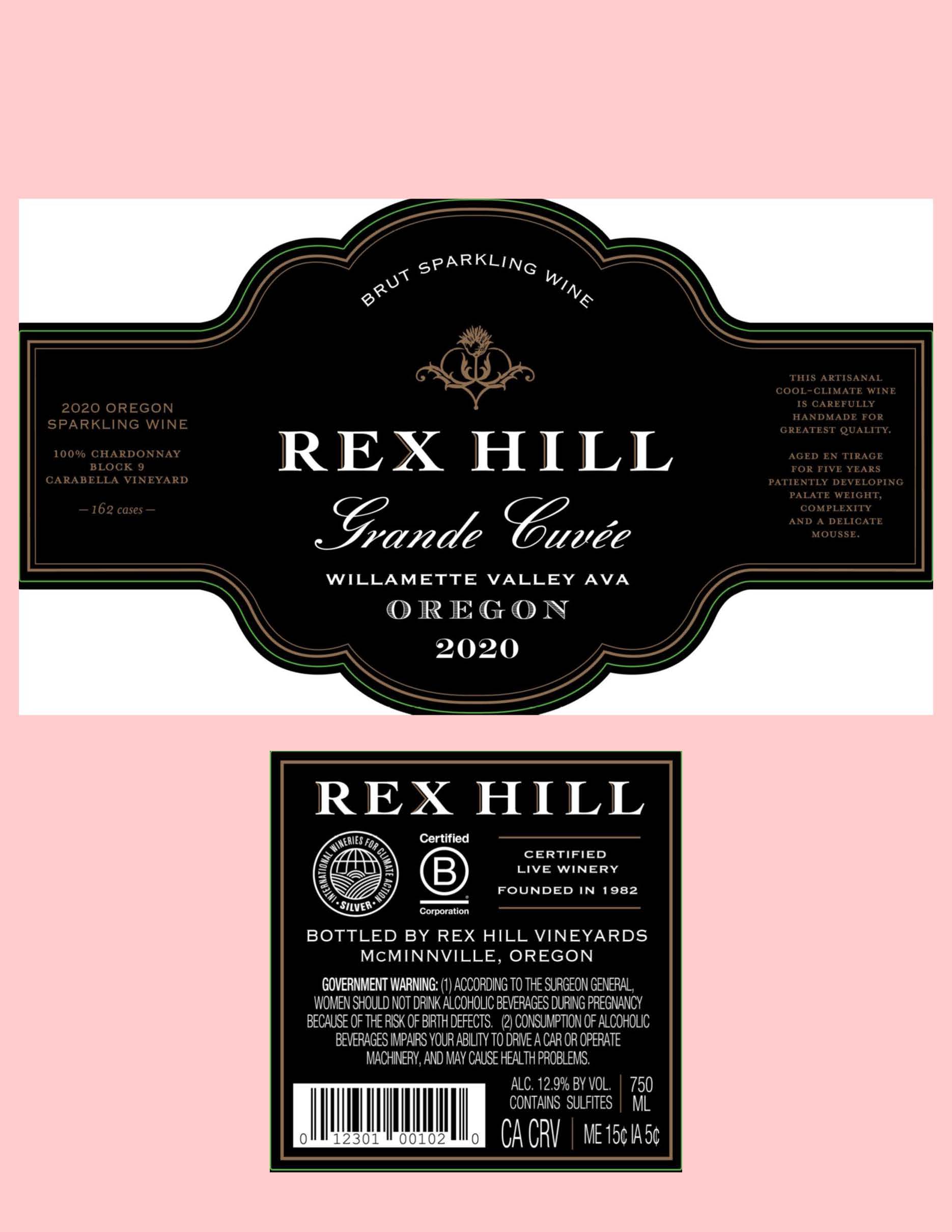 TABC label artwork for REX HILL GRAND CUVEE SPARKLING CHARDONNAY WILLAMETTE VALLEY