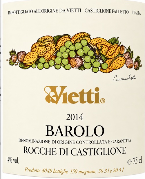 TABC label artwork for VIETTI ROCCHE DI CASTIGLIONE