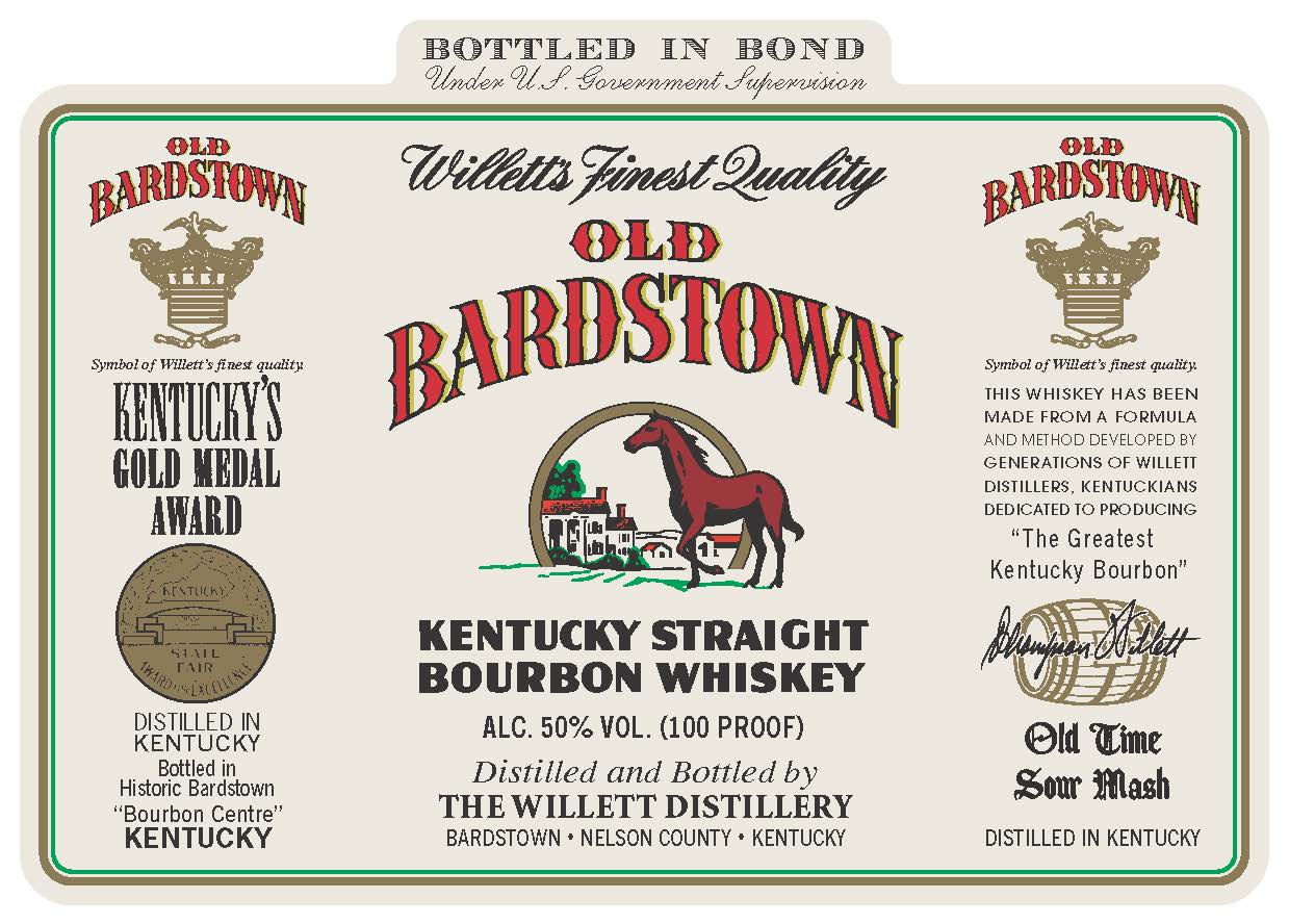 TABC label artwork for Old Bardstown Bottle in Bond