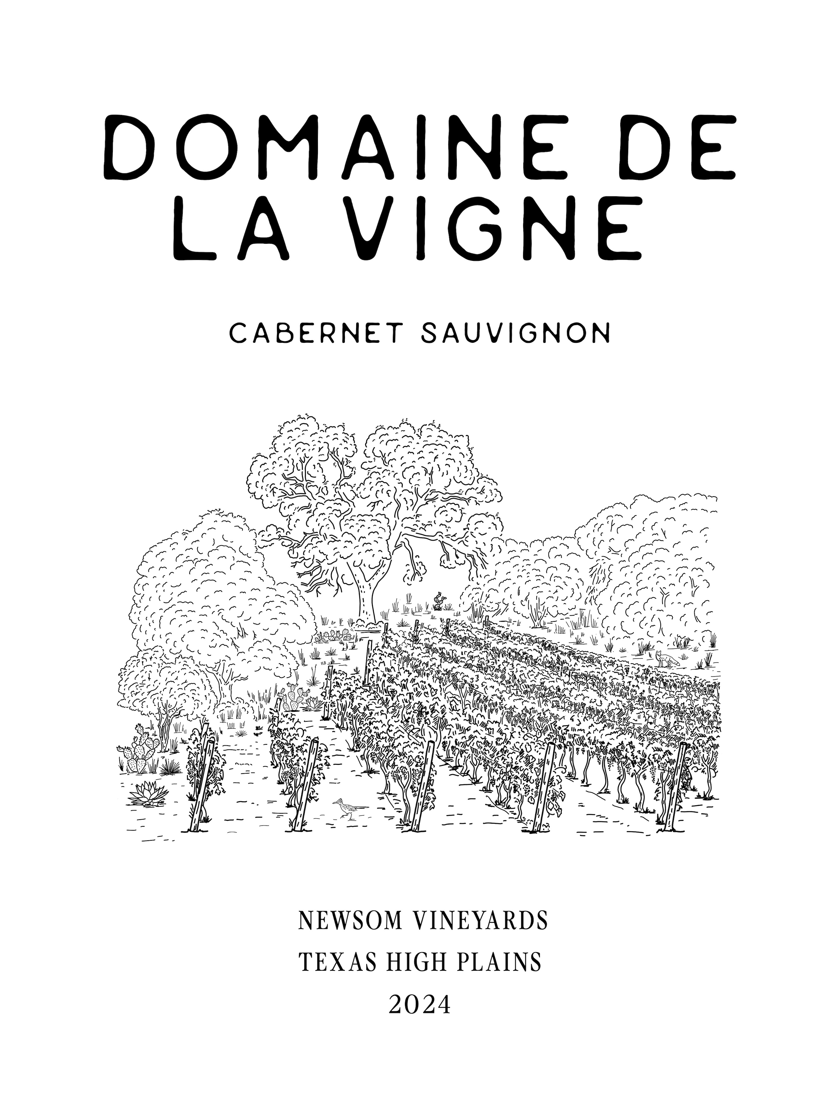 TABC label artwork for Domaine De La Vigne Cabernet Sauvignon