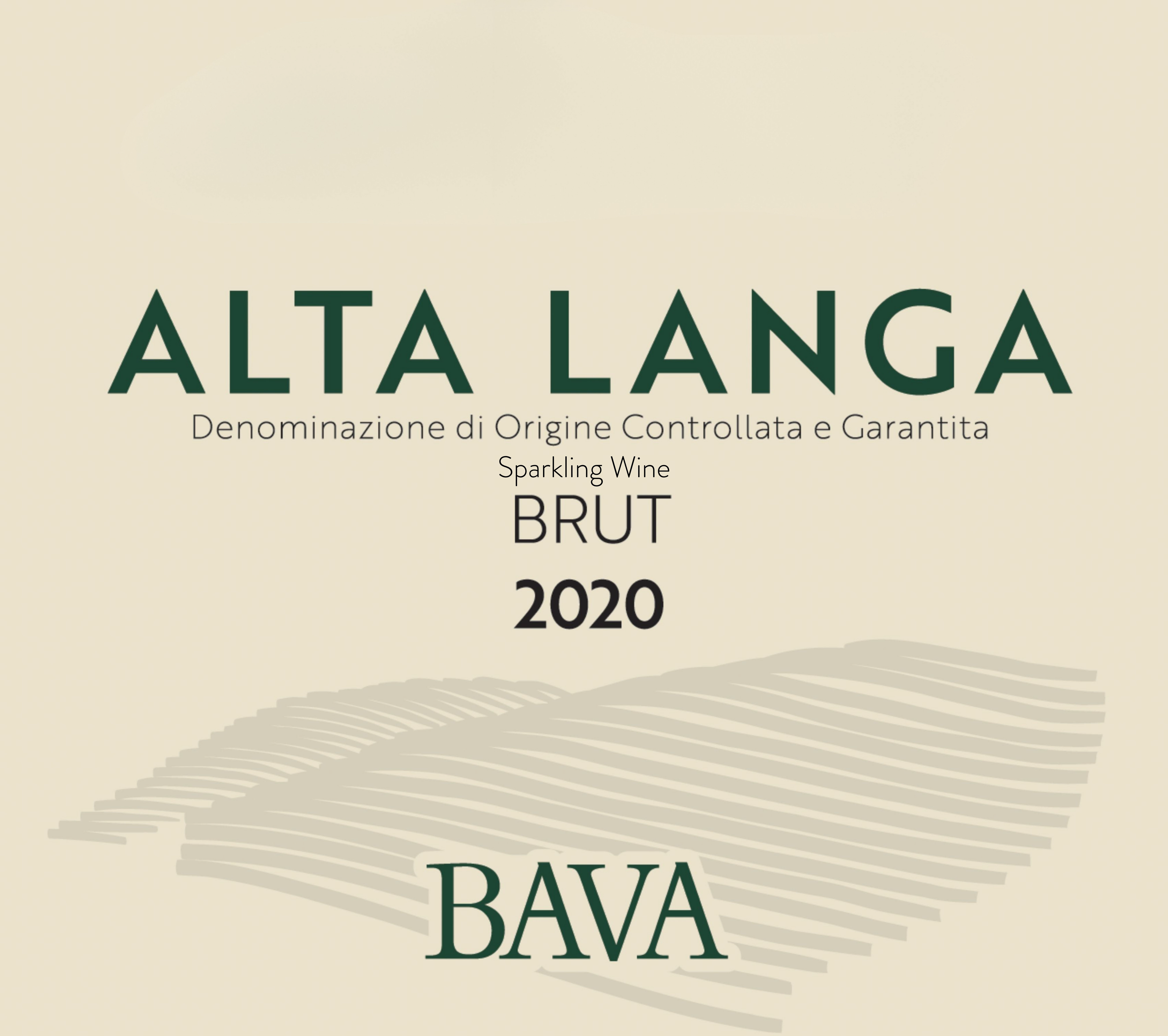 TABC label artwork for BAVA Sparkling Wine Alta Langa