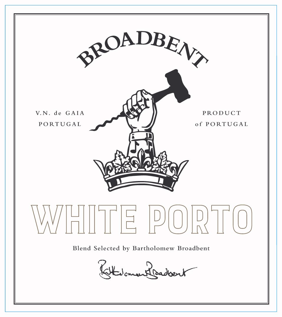 TABC label artwork for Broadbent White Porto